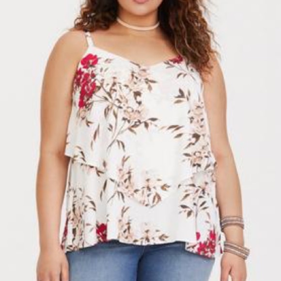 TORRID Sophie Textured Woven Double Layer Swing Cami | 2XL - Picture 2 of 15